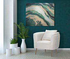 Fauteuil Bucarest Velours Crème et Métal Doré