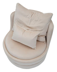 Sillón París Crema y decoraciones doradas