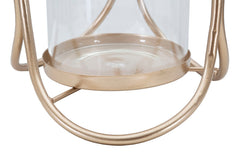 Porte-bougie Glox Métal Doré Verre