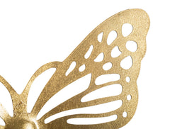 Juego de mariposas de pared 3D decorativas doradas de 4 piezas