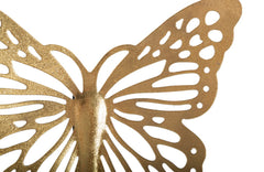 Juego de mariposas de pared 3D decorativas doradas de 4 piezas