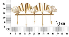 WALL HANGER 5 LEAVES CM 49,5X6X26,3
