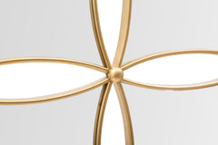 Espejo de pared geométrico JALO metal dorado 4 espejos