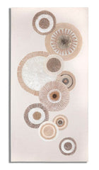 Cuadro de pared geométrico decorativo en relieve tonos cálidos