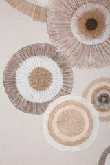 Cuadro de pared geométrico decorativo en relieve tonos cálidos