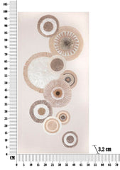 Cuadro de pared geométrico decorativo en relieve tonos cálidos