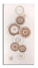 Cuadro decorativo geométrico en relieve tonos cálidos