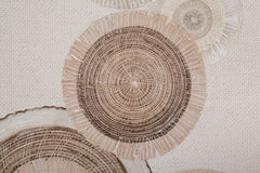 Cuadro decorativo geométrico en relieve tonos cálidos