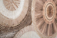 Cuadro decorativo geométrico en relieve tonos cálidos