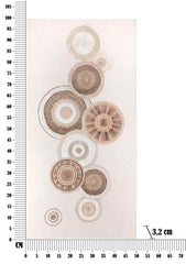 Cuadro decorativo geométrico en relieve tonos cálidos