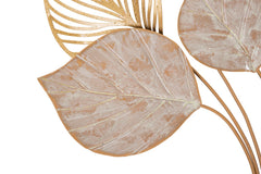 Panel decorativo de pared Félix 3D con hojas talladas