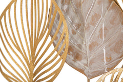 Panel decorativo de pared Félix 3D con hojas talladas
