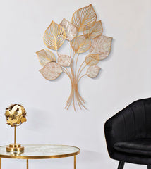 Panel decorativo de pared Félix 3D con hojas talladas