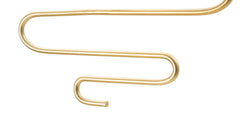 Ensemble de 2 porte-bougies muraux métal doré