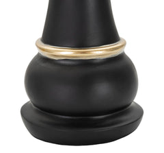 Escultura Reina Ajedrez Negro y Oro
