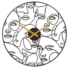 Reloj de pared redondo Esfera estilizada
