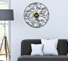 Reloj de pared redondo Esfera estilizada