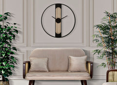 Horloge murale ronde Ribby Cannage de Vienne