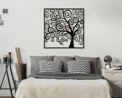 Panel de pared decorativo 3D Árbol Hierro Negro