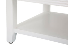 Table basse rectangulaire avec 2 tiroirs Shine Blanc