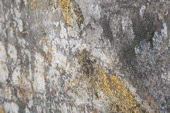 Peinture sur toile Bouddha avec cadre en bois applications dorées