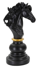 Caballero de ajedrez Negro y Oro