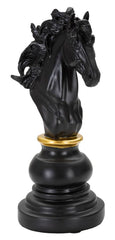 Caballero de ajedrez Negro y Oro