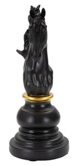 Caballero de ajedrez Negro y Oro