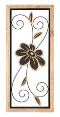 Panel de pared decorativo 3D Koman de metal y madera