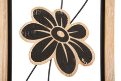Panel de pared decorativo 3D Koman de metal y madera