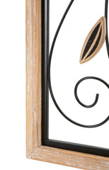 Panel de pared decorativo 3D Koman de metal y madera