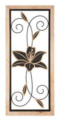 Panel decorativo de pared 3D Koman de metal y madera