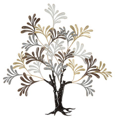Panel de pared decorativo Albero de metal 3D árbol multicolor