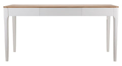 Table rectangulaire Matera Bois Blanc plateau Brun