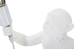 Lampe de table Singe Résine Blanc