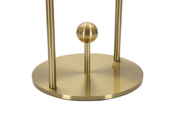 Lámpara de mesa Glamy Metal dorado Pantalla de cristal blanco