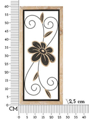 Panel de pared decorativo 3D Koman de metal y madera