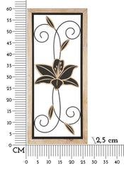 Panel decorativo de pared 3D Koman de metal y madera