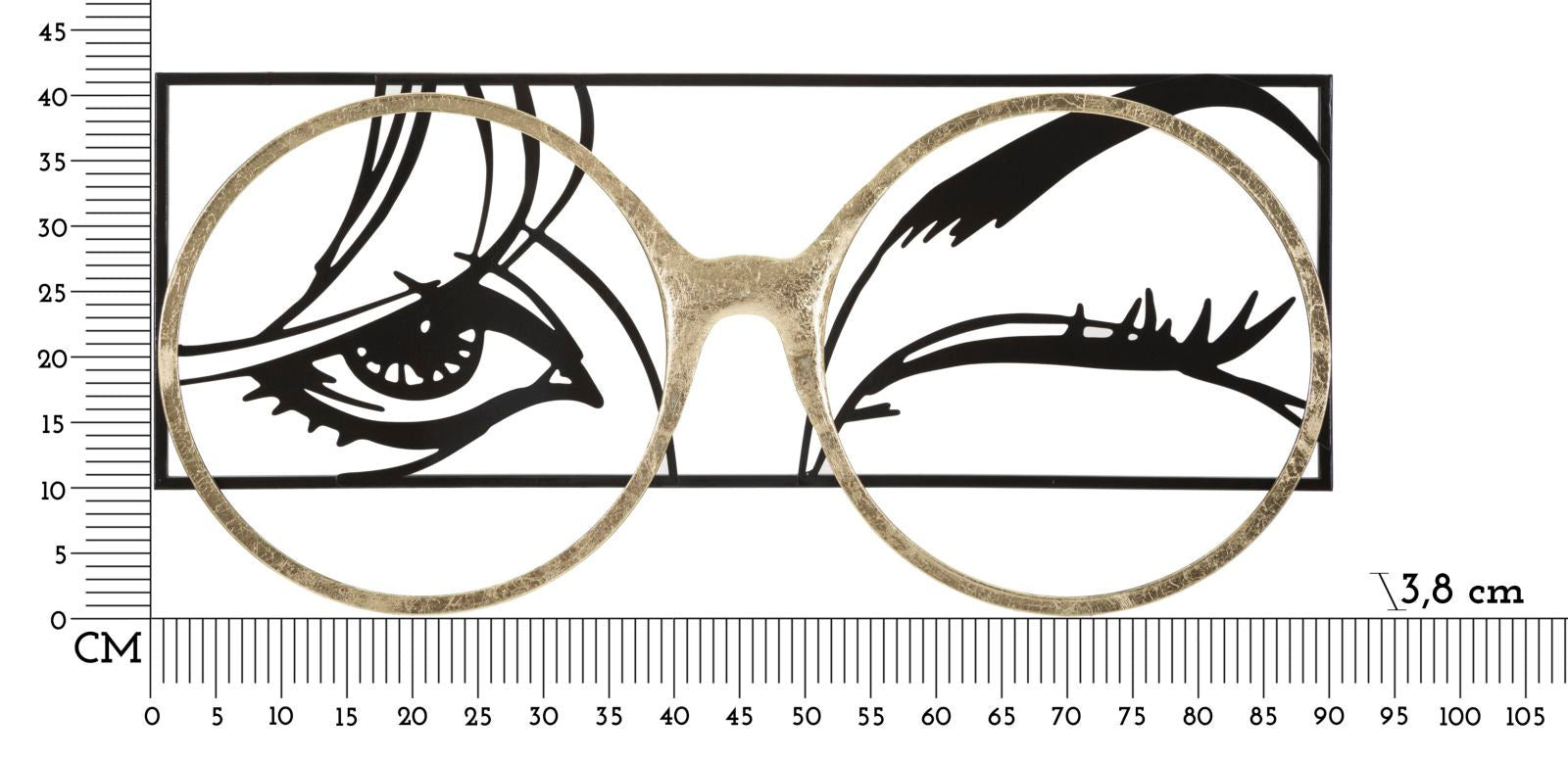 IRON WALL PANEL EYEWEAR CM 89,5X3,8X41,3