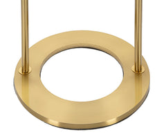 Lámpara de mesa Glamy metal dorado pantalla de cristal blanco