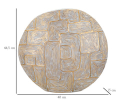 Jarrón de resina con diseño geométrico