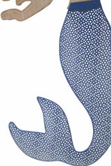 Panel de pared decorativo 3D Sirena Metal y Madera