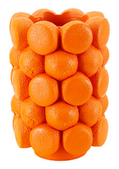 Jarrón de resina naranja