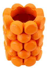 Jarrón de resina naranja