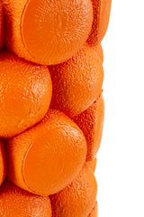 Jarrón de resina naranja