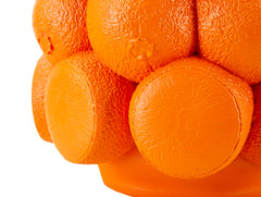 Jarrón de resina naranja