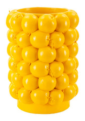 Jarrón de resina Limón amarillo
