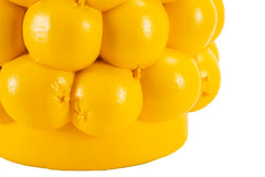 Jarrón de resina Limón amarillo