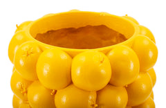 Jarrón de resina Limón amarillo