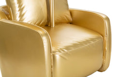 Lámpara de mesa Mid-Century de resina dorada con pantalla de tela ocre amarillo